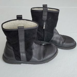 Angulus Leather / Suede With Wool Lined Low Boots